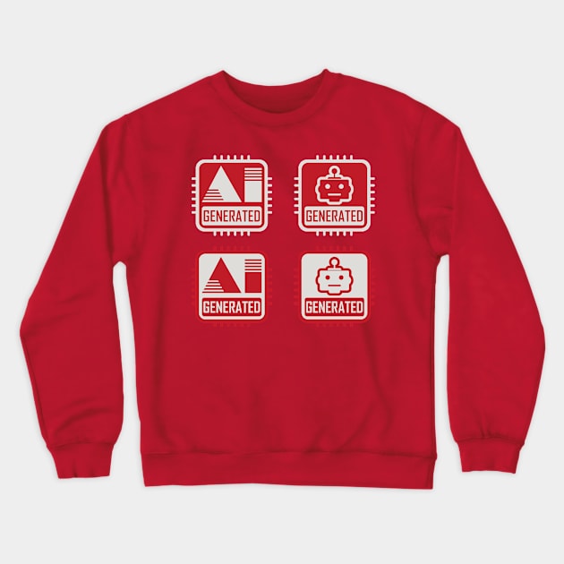 AI Generated Crewneck Sweatshirt by Sanu Designs